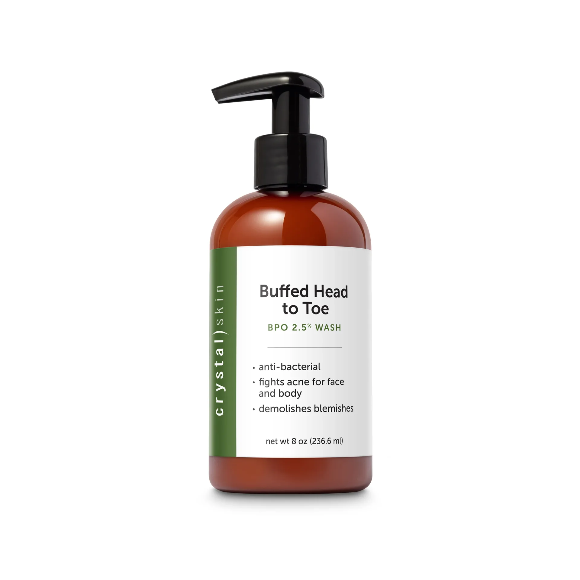 Buffed Head to Toe Skin Care Products 8oz Pump